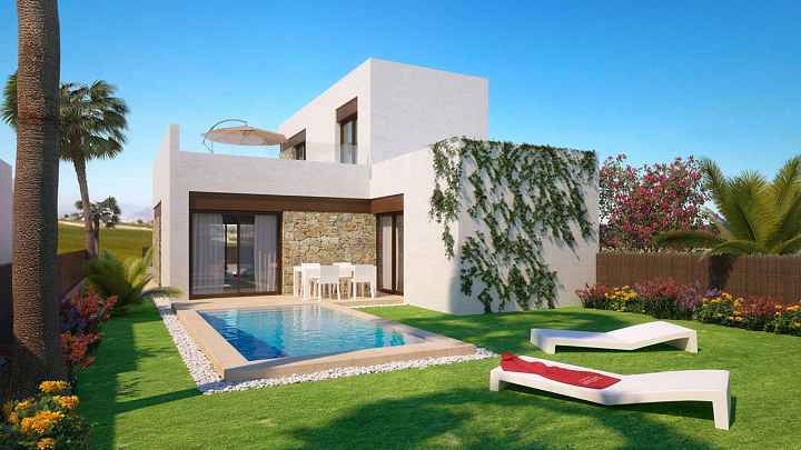 ***Fantastische eingeschossige und zweigeschossige 4-Zimmer-Villen mit Privatpool in wunderschöner Golfanlage***