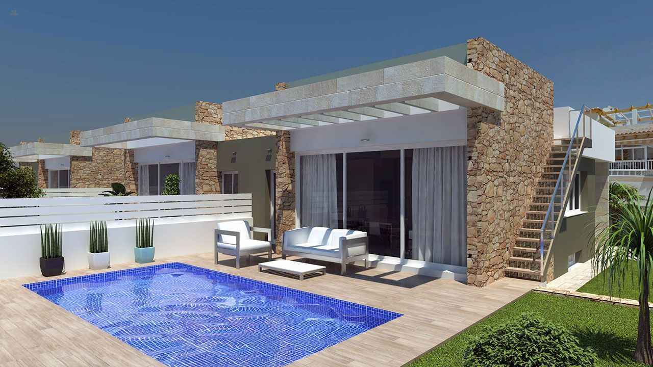 ***Exklusive Einfamilienhäuser mit Privatpool nur 300 m vom Meer***