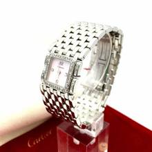 Thumbnail von Cartier Luxury Ladies Watch with Diamond Bezel and Rubin Bracelet </h1>