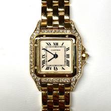 Thumbnail von Cartier Panthère 23mm 18K Yellow Gold 0.88TCW DIAMOND Watch </h1>
