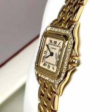 Thumbnail von Cartier Panthère 23mm 18K Yellow Gold 0.88TCW DIAMOND Watch </h1>