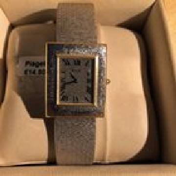 Sehr seltene Piaget 18 Karat Weissgolduhr 