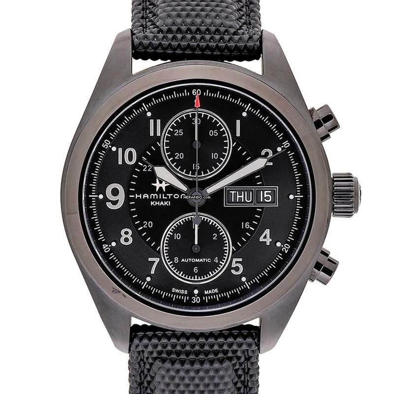  Hamilton Khaki Field H71626735 - Khaki Field Automatic Black Dial Black PVD Stainless Steel Men's Watch </h1> 
