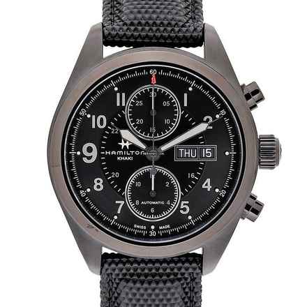  Hamilton Khaki Field H71626735 - Khaki Field Automatic Black Dial Black PVD Stainless Steel Men's Watch </h1> 