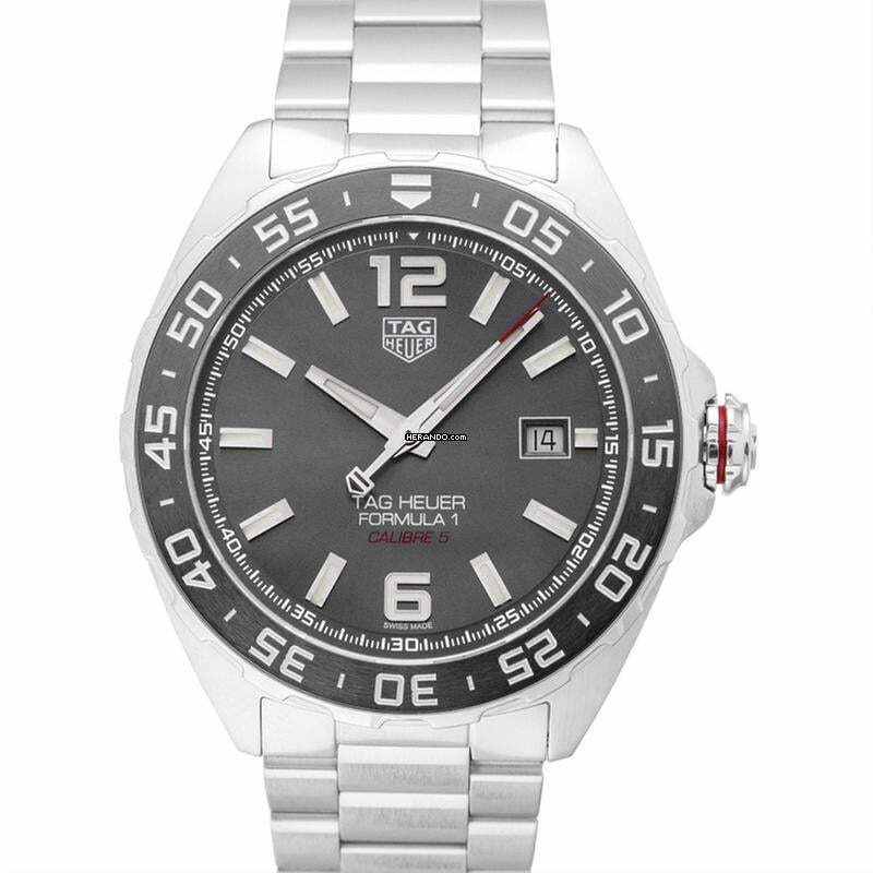  TAG Heuer Formula 1 Calibre 5 WAZ2011.BA0842 - Formula 1 Calibre 5 Automatic Grey Dial Men's Watch </h1> 