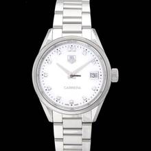 Thumbnail von TAG Heuer Carrera Lady WAR1314.BA0778 - Carrera Ladies Quartz Mother Of Pearl Dial with Diamonds Ladies Watch </h1>