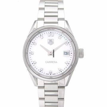  TAG Heuer Carrera Lady WAR1314.BA0778 - Carrera Ladies Quartz Mother Of Pearl Dial with Diamonds Ladies Watch </h1> 
