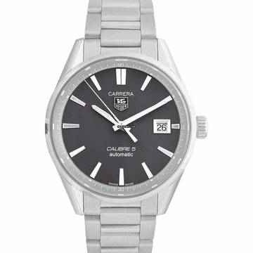  TAG Heuer Carrera Calibre 5 WAR211C.BA0782 - Carrera Calibre 5 Automatic Grey Dial Men's Watch </h1> 
