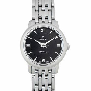  Omega De Ville Prestige 424.10.24.60.01.001 - De Ville Prestige Quartz 24.4 mm Quartz Black Dial Steel Ladies Watc </h1> 