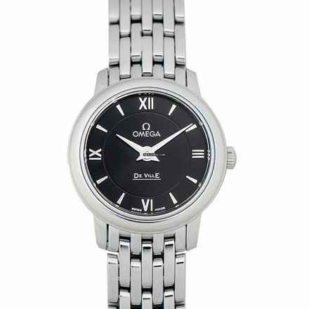  Omega De Ville Prestige 424.10.24.60.01.001 - De Ville Prestige Quartz 24.4 mm Quartz Black Dial Steel Ladies Watc </h1> 