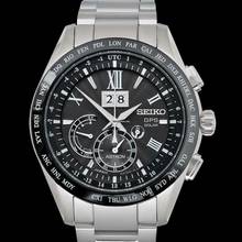 Thumbnail von Seiko Astron GPS Solar SBXB137 - Astron Quartz Black Dial Titanium Men's Watch </h1>