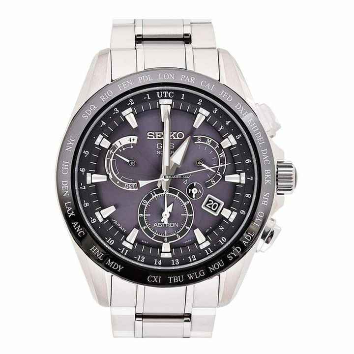  Seiko Astron GPS Solar SBXB045 - Astron Eco-Drive Black Dial Titanium Men's Watch </h1> 