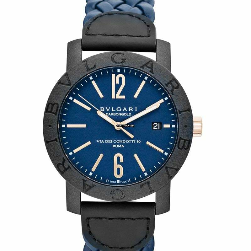 Bulgari 102634 - Blue Dial Automatic Men's Watch </h1>