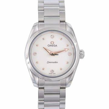  Omega Seamaster Aqua Terra 220.10.28.60.54.001 - Seamaster Aqua Terra 150M Quartz 28 mm Quartz White Dial Diamonds La </h1> 