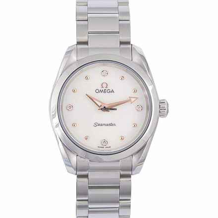  Omega Seamaster Aqua Terra 220.10.28.60.54.001 - Seamaster Aqua Terra 150M Quartz 28 mm Quartz White Dial Diamonds La </h1> 