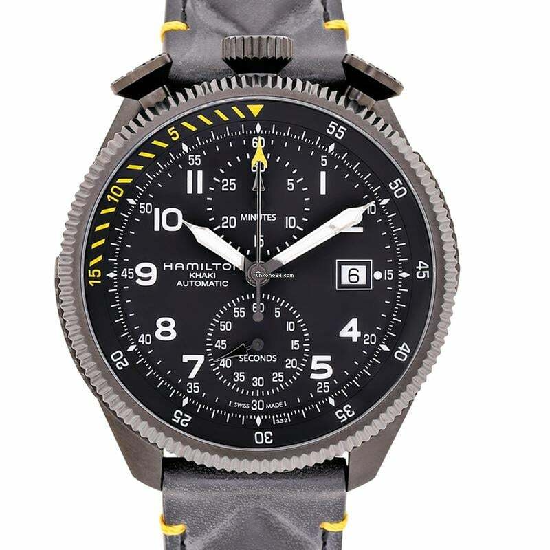 Hamilton Khaki Aviation H76786733 - Khaki Aviation Automatic Black Dial Stainless steel Men's Watch </h1>