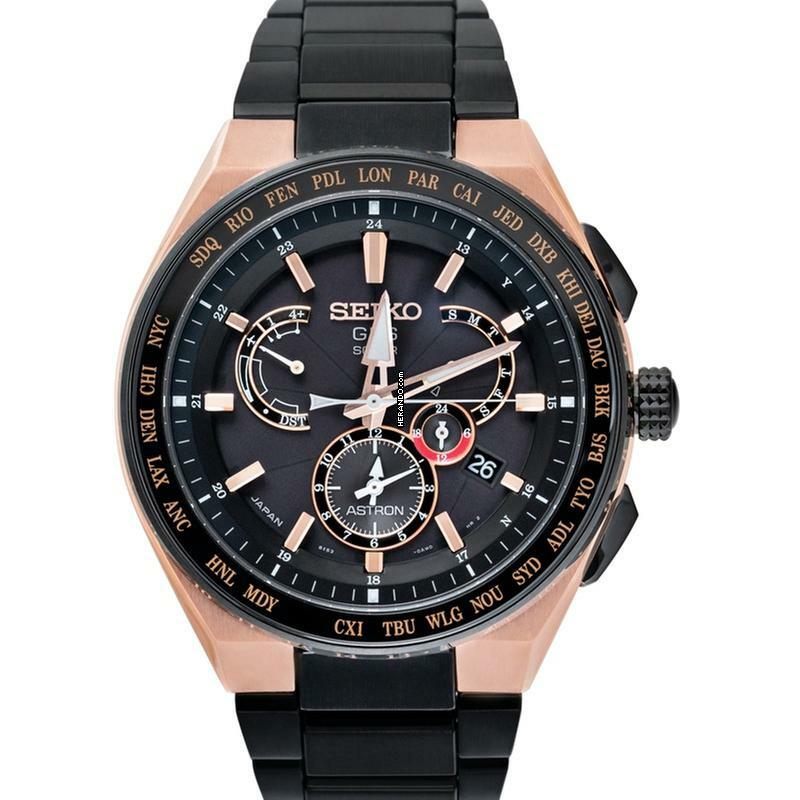  Seiko Astron GPS Solar SBXB126 - Astron Eco-Drive Black Dial Ceramic Men's Watch </h1> 