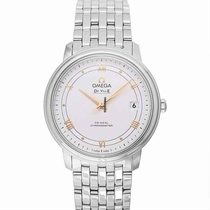  Omega De Ville Prestige 424.10.37.20.02.002 - De Ville Prestige Co-Axial 36.8 mm Automatic Silver Dial Steel Unise </h1> 