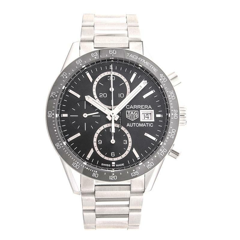  TAG Heuer Carrera Calibre 16 CV201AJ.BA0715 - Carrera Calibre 16 Automatic Chronograph Black Dial Men's Watch </h1> 