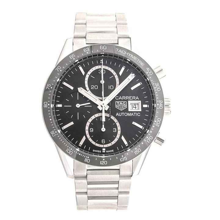  TAG Heuer Carrera Calibre 16 CV201AJ.BA0715 - Carrera Calibre 16 Automatic Chronograph Black Dial Men's Watch </h1> 