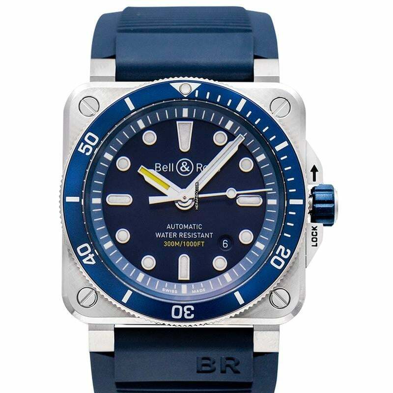  Bell & Ross BR 03-92 Steel BR0392-D-BU-ST/SRB - Instruments BR 03-92 Diver Blue Men's Watch </h1> 