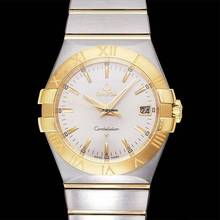 Thumbnail von Omega Constellation Quartz 123.20.35.60.02.002 - Constellation Quartz 35 mm Quartz Silver Dial Yellow Gold Ladies Wat </h1>