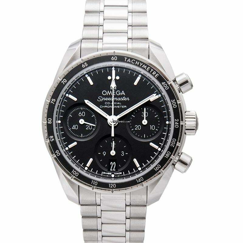  Omega Speedmaster 324.30.38.50.01.001 - Speedmaster Automatic Black Dial Stainless Steel Men's Watch </h1> 