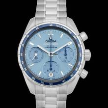 Thumbnail von Omega Speedmaster 324.30.38.50.03.001 - Speedmaster 38 mm Co-Axial Chronograph 38 mm Automatic Blue Dial Ste </h1>