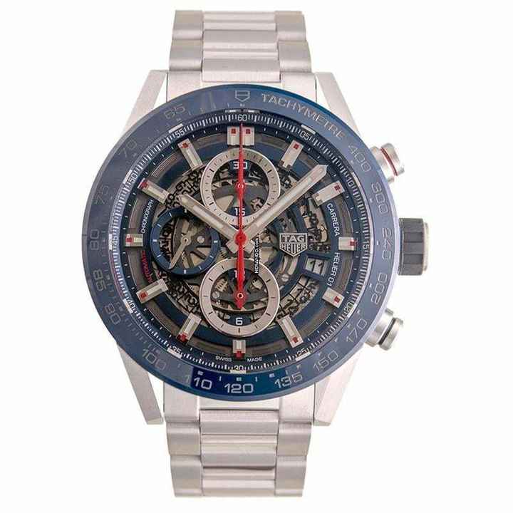 TAG Heuer Carrera Calibre HEUER 01 CAR201T.BA0766 - Carrera Calibre Heuer 01 Automatic Skeleton Dial Men's Watch </h1> 