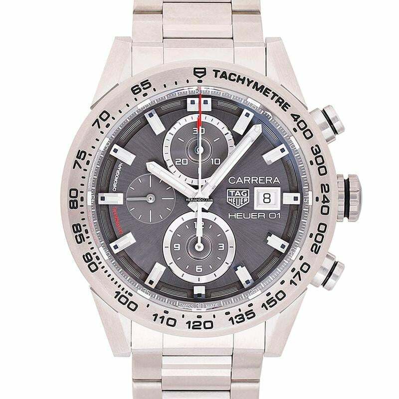  TAG Heuer Carrera Calibre HEUER 01 CAR208Z.BF0719 - Carrera Calibre Heuer 01 Automatic Grey Dial Men's Watch </h1> 