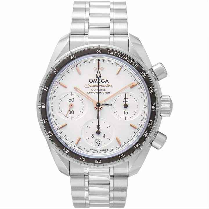  Omega Speedmaster 324.30.38.50.02.001 - Speedmaster Co-Axial Chronograph 38 mm Automatic Silver Dial Steel M </h1> 
