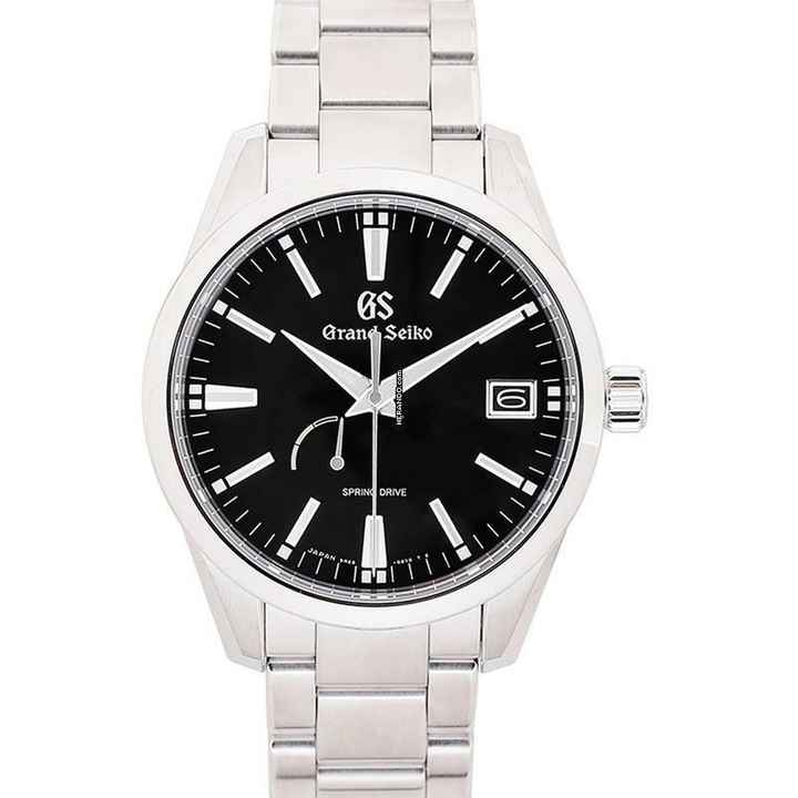  Seiko GS SBGA301 - Spring Drive Stainless Steel / Black / Bracelet </h1> 