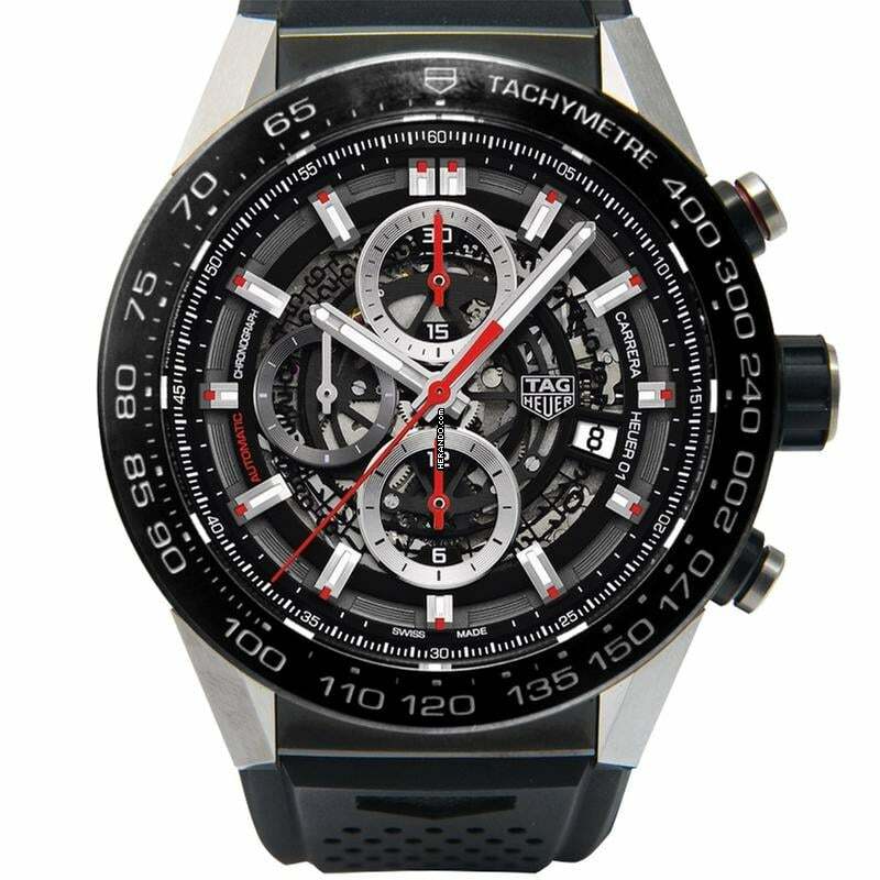  TAG Heuer Carrera Calibre HEUER 01 CAR2A1Z.FT6044 - Carrera Calibre Heuer 01 Automatic Skeleton Dial Men's Watch </h1> 