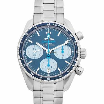  Omega Speedmaster 324.30.38.50.03.002 - Speedmaster 38 mm Co-Axial Chronograph 38 mm Automatic Blue Dial Ste </h1> 