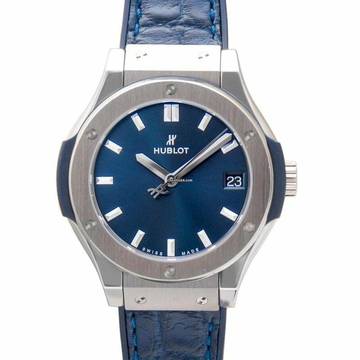  Hublot Classic Fusion Blue 581.NX.7170.LR - Classic Fusion Quartz Blue Dial Titanium Ladies Watch </h1> 