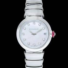 Thumbnail von Bulgari Lucea 102199 - LVCEA Automatic White Mother of Pearl Diamond Dial Stainless Steel Ladies Watch </h1>