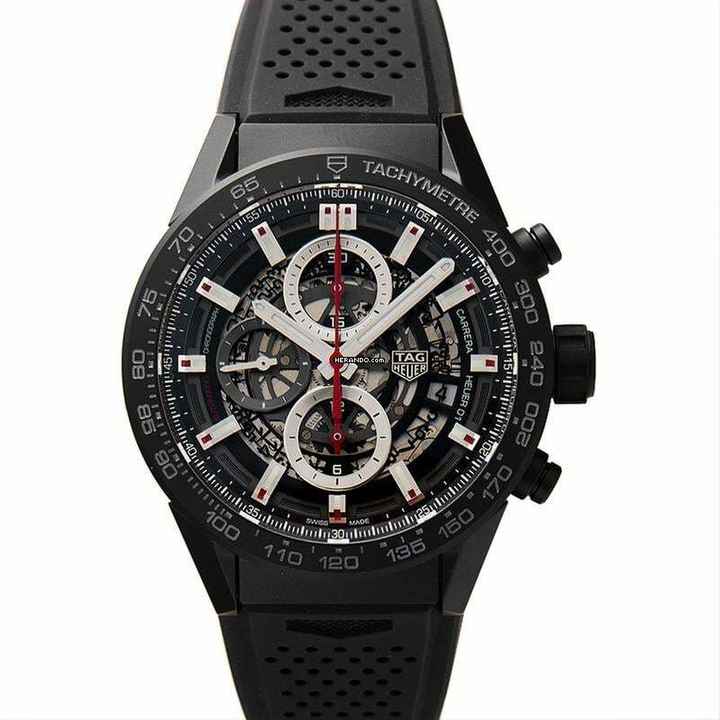  TAG Heuer Carrera Calibre HEUER 01 CAR2090.FT6088 - Carrera Calibre Heuer 01 Automatic Black Dial Men's Watch </h1> 