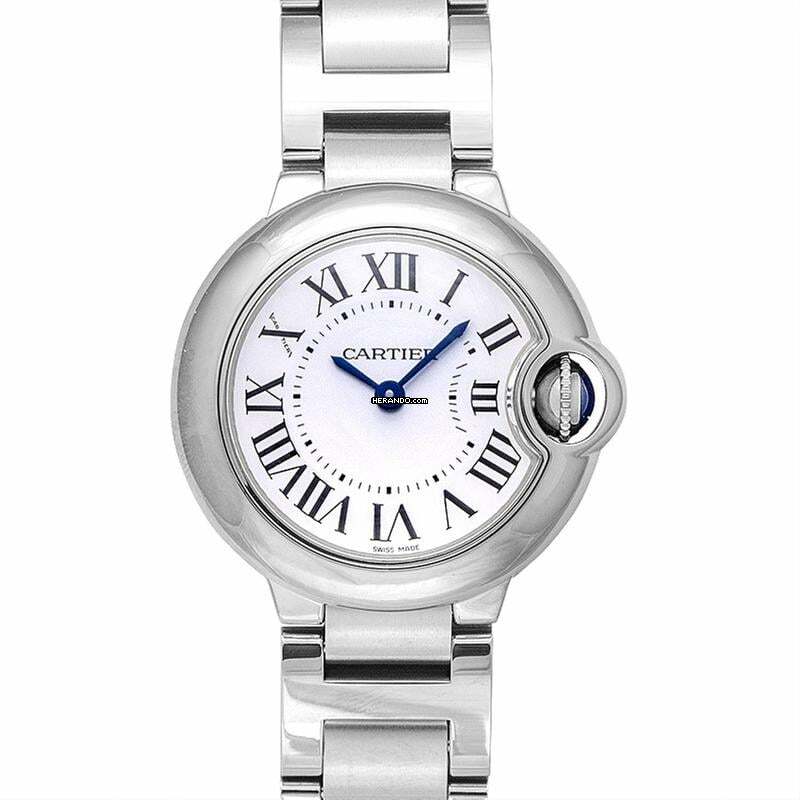  Cartier Ballon Bleu 28mm W69010Z4 - Ballon Bleu de Cartier 29 mm Quartz Silver Dial Stainless Steel Ladies Watch </h1> 