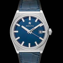 Thumbnail von Zenith Defy 95.9000.670/51.R584 - Defy Classic Titanium / Blue / Alligator </h1>