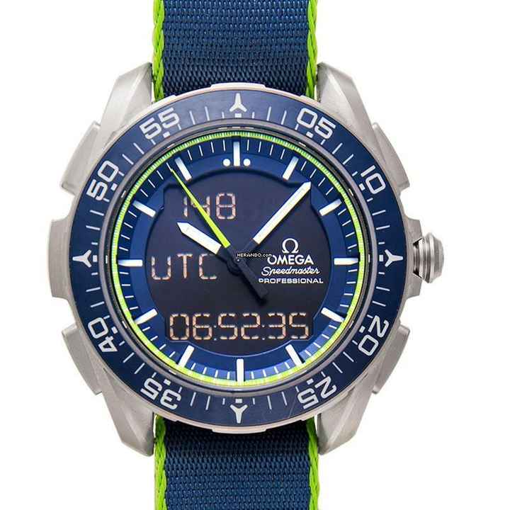  Omega Speedmaster Skywalker X-33 318.92.45.79.03.001 - Speedmaster Skywalker X-33 Chronograph 45 mm Quartz Blue Dial Titani </h1> 