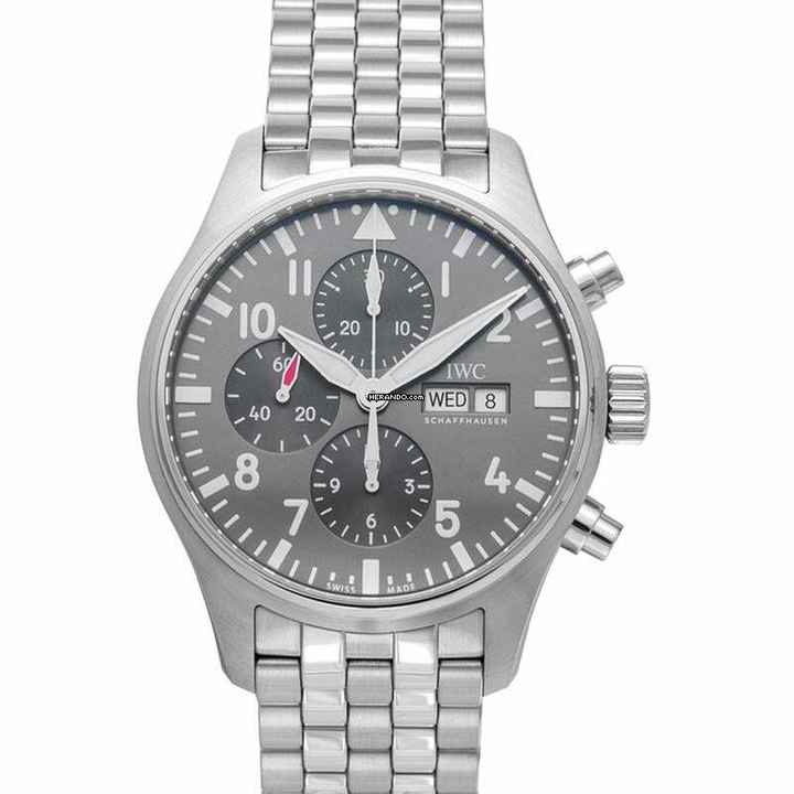  IWC Fliegeruhr Spitfire Chronograph IW377719 - Pilot's Watch Chronograph Spitfire Automatic Grey Dial Unisex Watch </h1> 