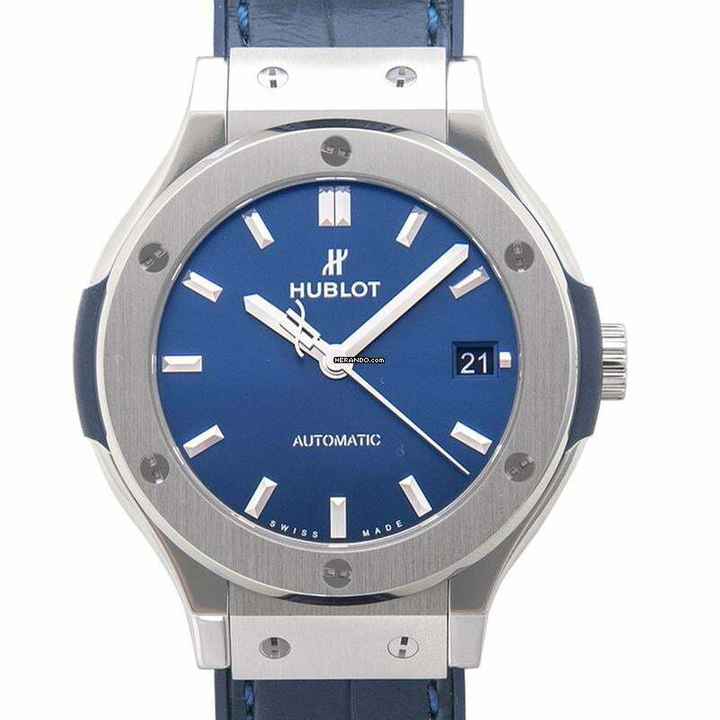  Hublot Classic Fusion Blue 565.NX.7170.LR - Classic Fusion Titanium Blue Automatic Blue Dial Men's Watch </h1> 