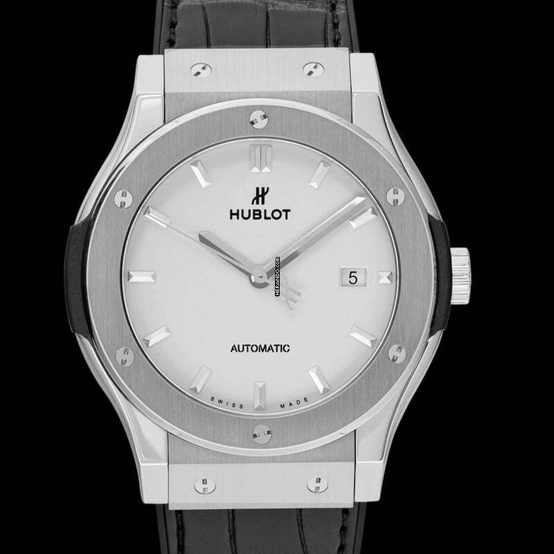 Thumbnail von Hublot Classic Fusion 542.NX.2611.LR - Classic Fusion Titanium Opalin Automatic Silver Dial Men's Watch </h1>