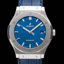 Thumbnail von Hublot Classic Fusion Blue 511.NX.7170.LR - Classic Fusion Blue Titanium Automatic Blue Dial Men's Watch </h1>