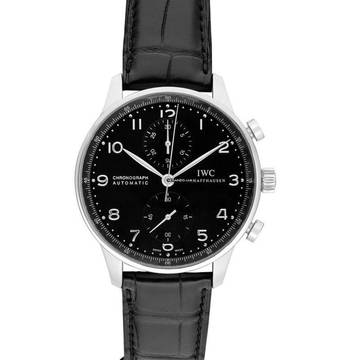  IWC Portugieser Chronograph IW371447 - Portugieser Chronograph Automatic Black Dial Men's Watch </h1> 