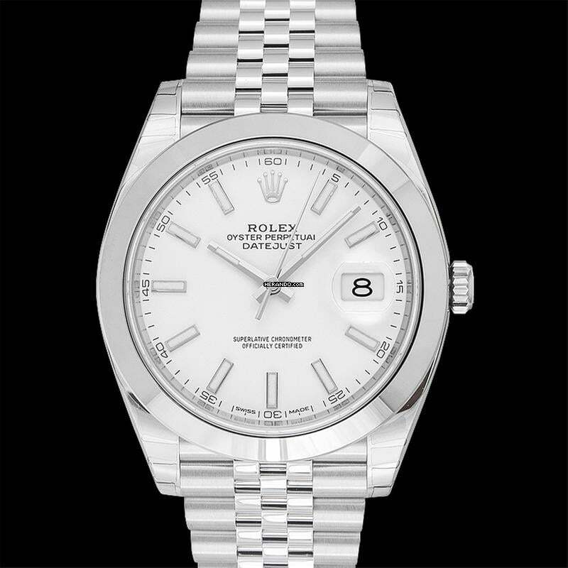 Thumbnail von Rolex Datejust 41 126300 - Datejust 41 White Dial Stainless Steel Jubilee Men's Watch </h1>