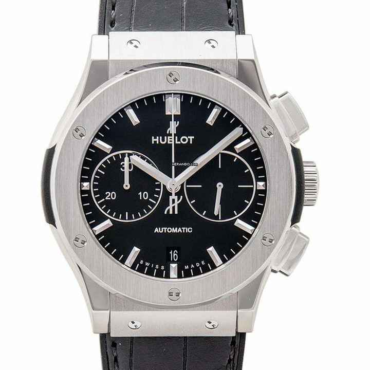  Hublot Classic Fusion Chronograph 521.NX.1171.LR - Classic Fusion Chronograph Titanium Automatic Black Dial Men's Watch </h1> 