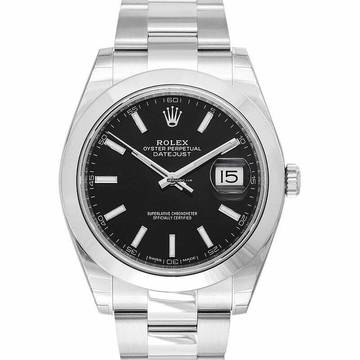 Rolex Datejust 41 126300 - Datejust 41 Stainless Steel Smooth / Oyster / Black </h1> 