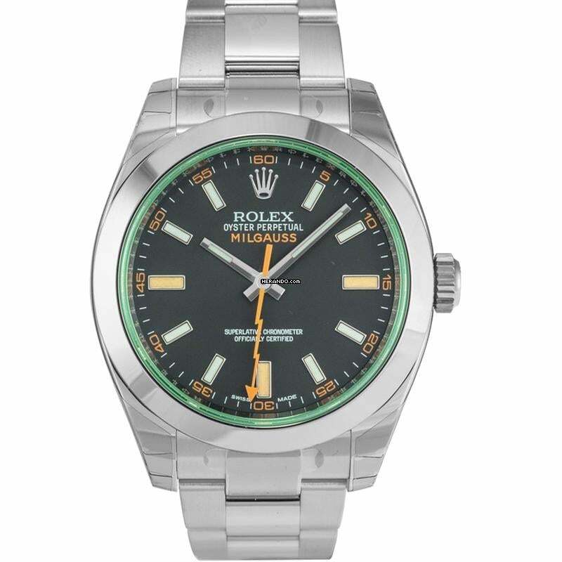  Rolex Milgauss 116400 GV - Milgauss Steel Automatic Black Dial Oyster Bracelet Unisex Watch </h1> 