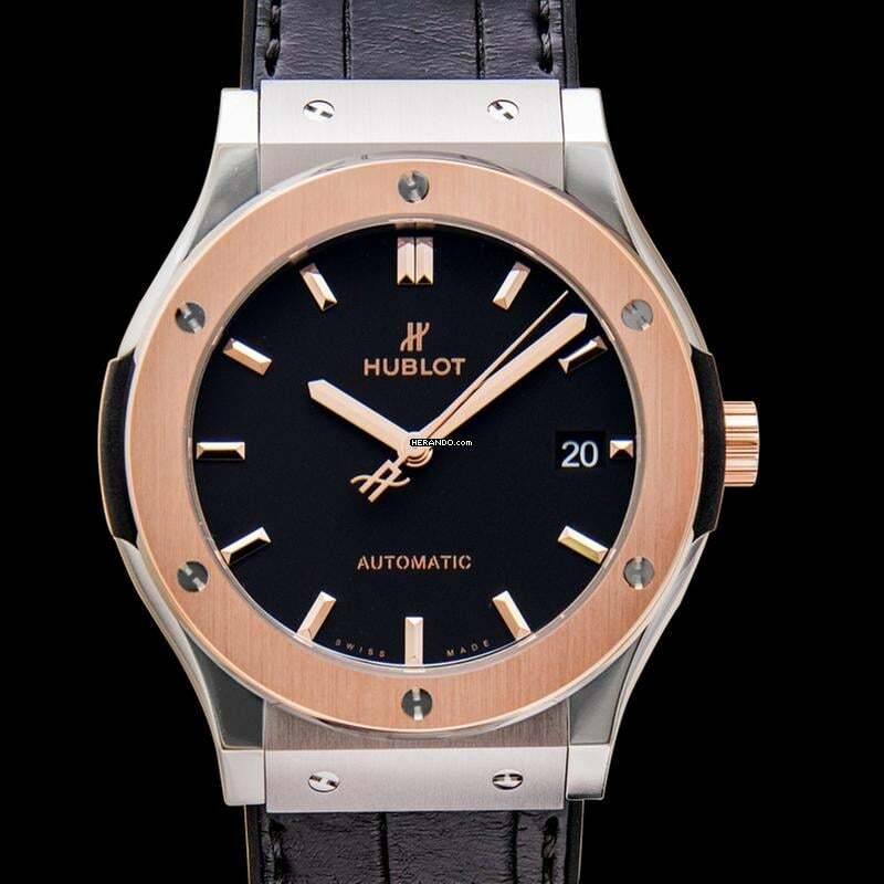Thumbnail von Hublot Classic Fusion 511.NO.1181.LR - Classic Fusion Titanium King Gold Automatic Black Dial Men's Watch </h1>